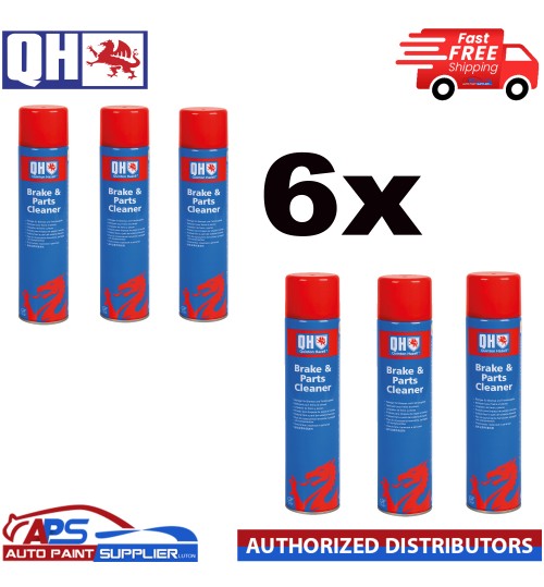 Brake Clutch & Parts Cleaner Dirt Genuine QH Grease & Dust Remover - 600ml X 6